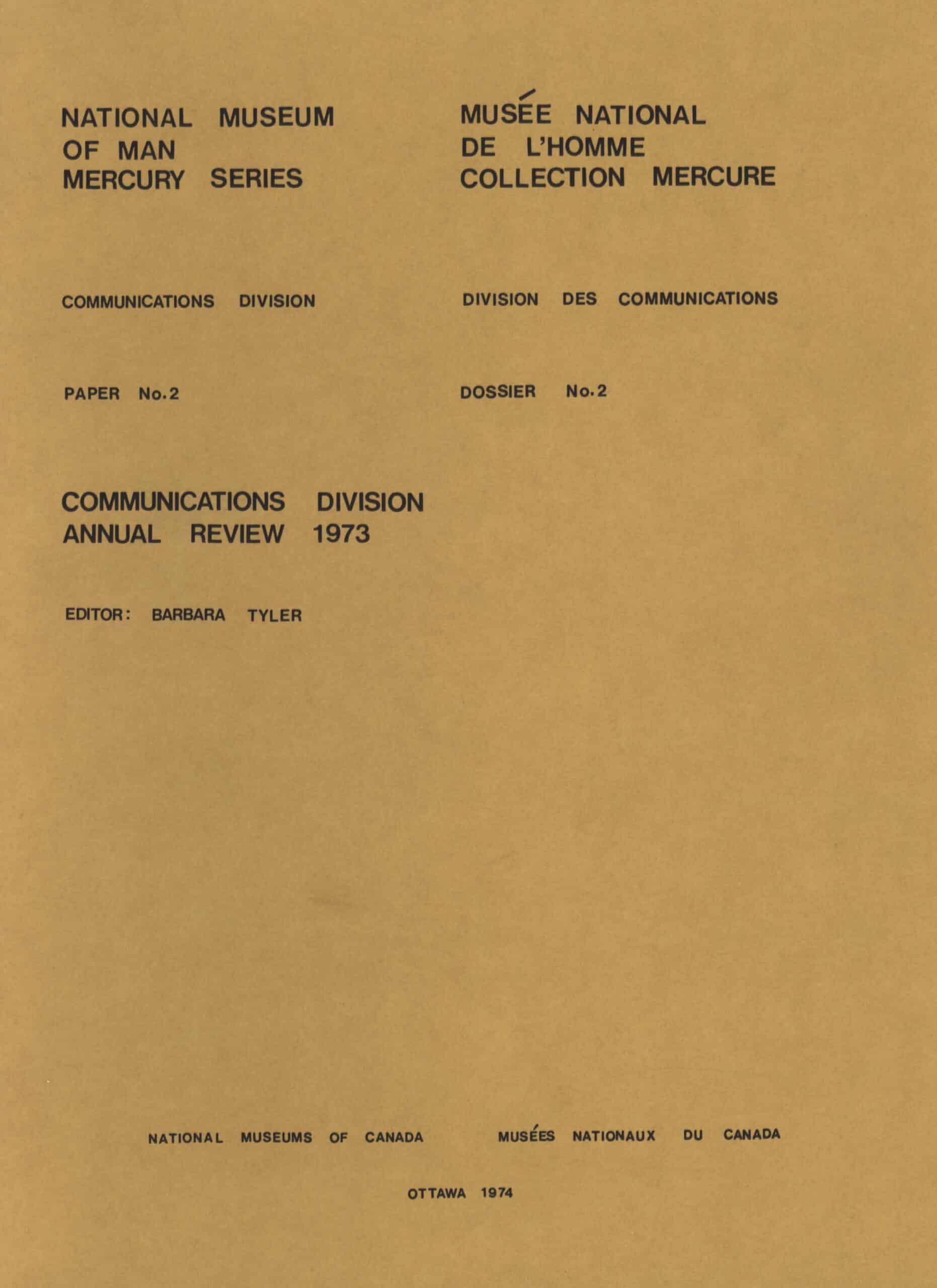 Communications Division: annual review, 1973